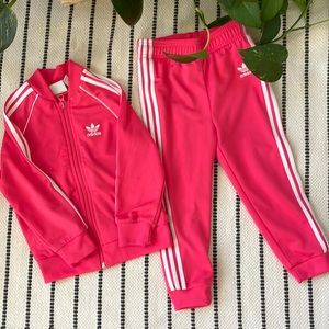 Pink adidas jogger set 💗